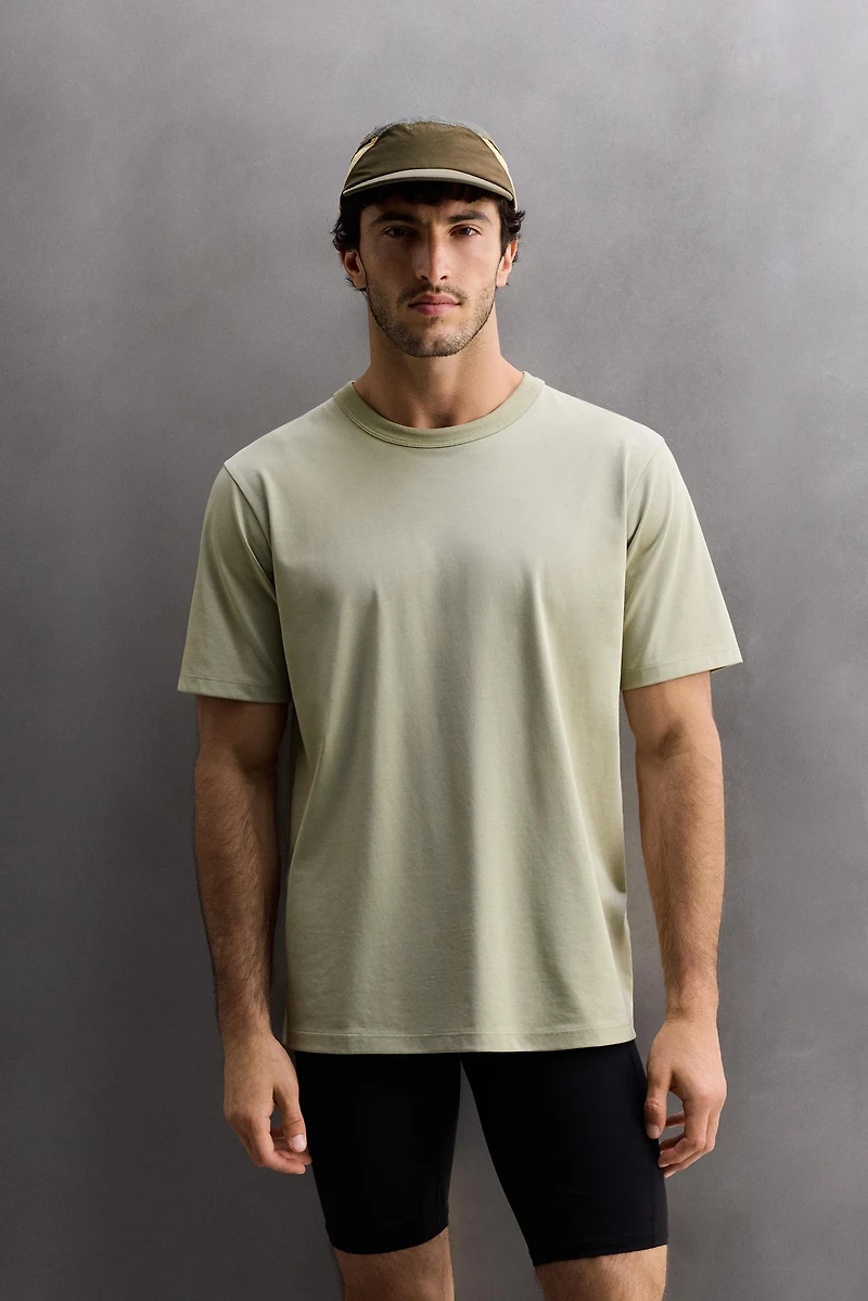 COTTON BLEND TECHNICAL T-SHIRT