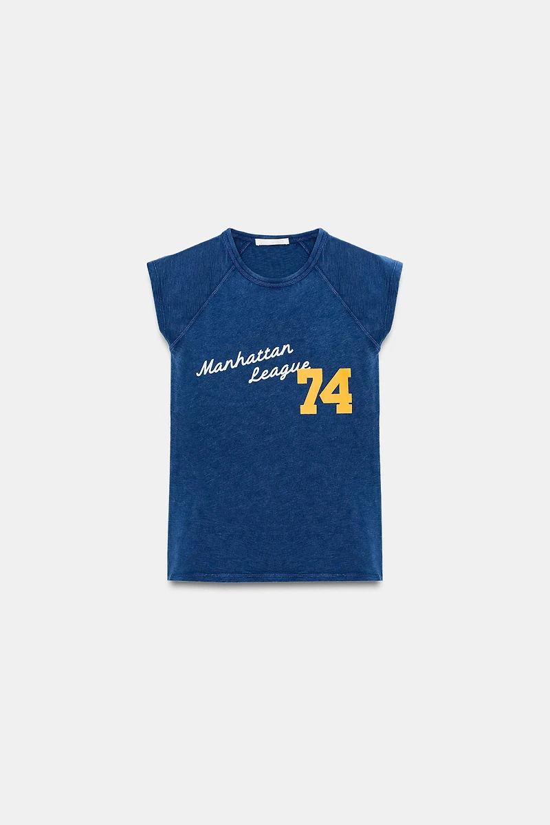 FLAMÉ T-SHIRT WITH TRIMS