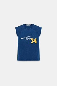 FLAMÉ T-SHIRT WITH TRIMS