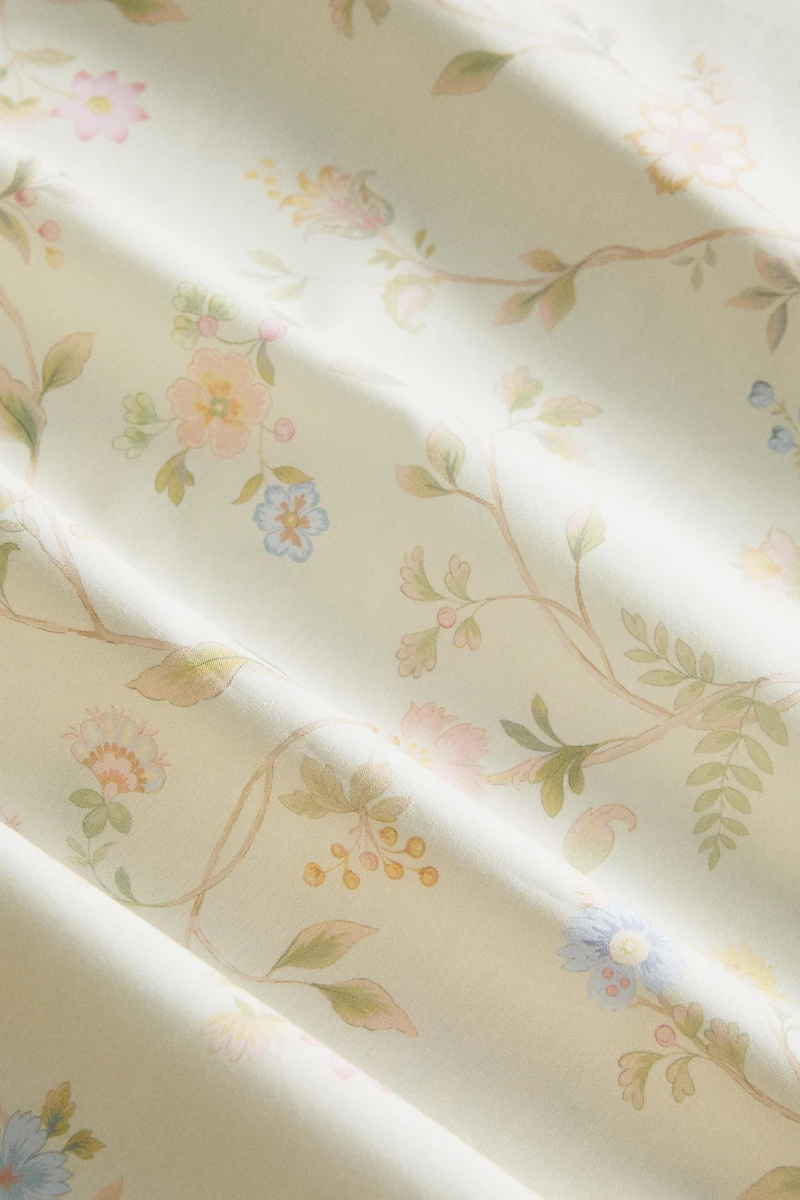 FLORAL PRINT DUVET COVER