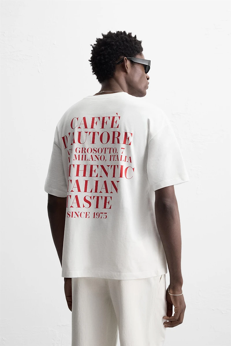 T-SHIRT À INSCRIPTION IMPRIMÉE