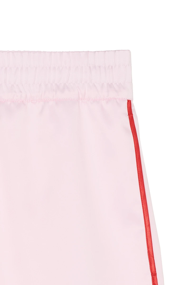 CONTRASTING SATIN SHORTS