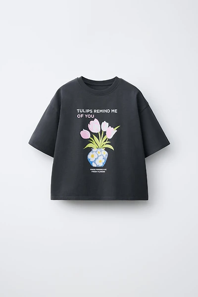 FLORAL PRINT T-SHIRT
