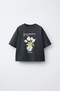 FLORAL PRINT T-SHIRT