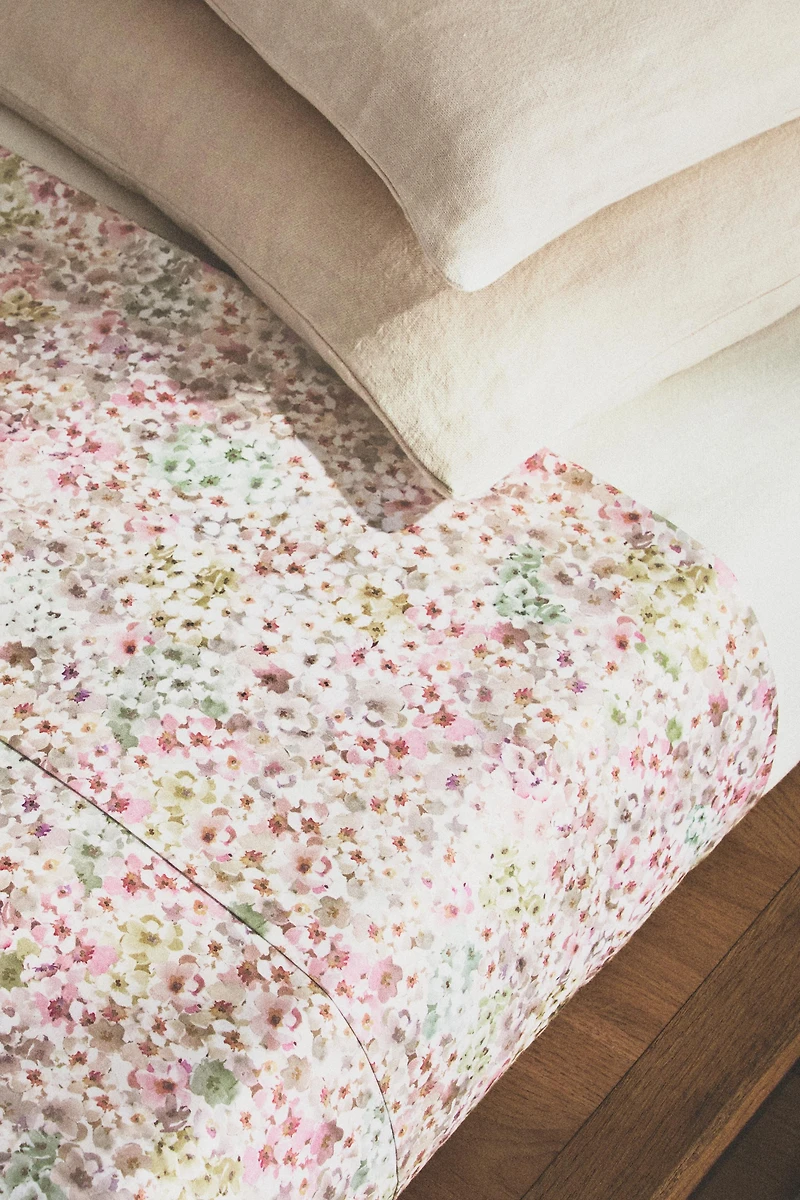 DRAP DE DESSUS FLORAL