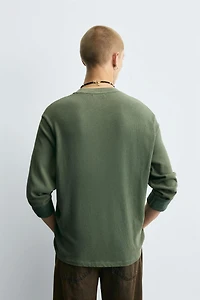 WASHED COTTON SWEATER