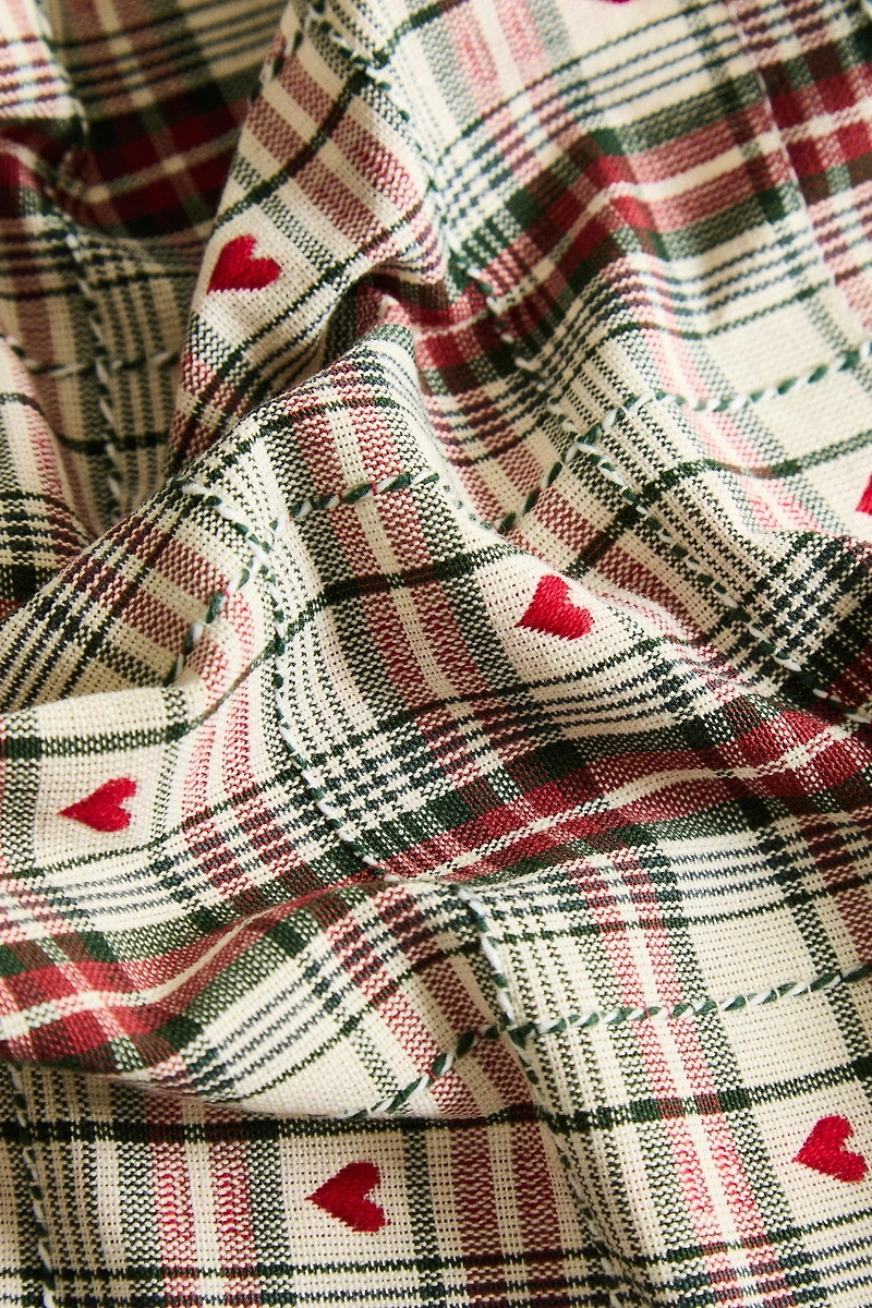 SET DE TABLE FIL TEINTÉ CŒUR NOËL (LOT DE 2)