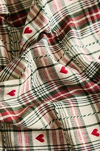 SET DE TABLE FIL TEINTÉ CŒUR NOËL (LOT DE 2)