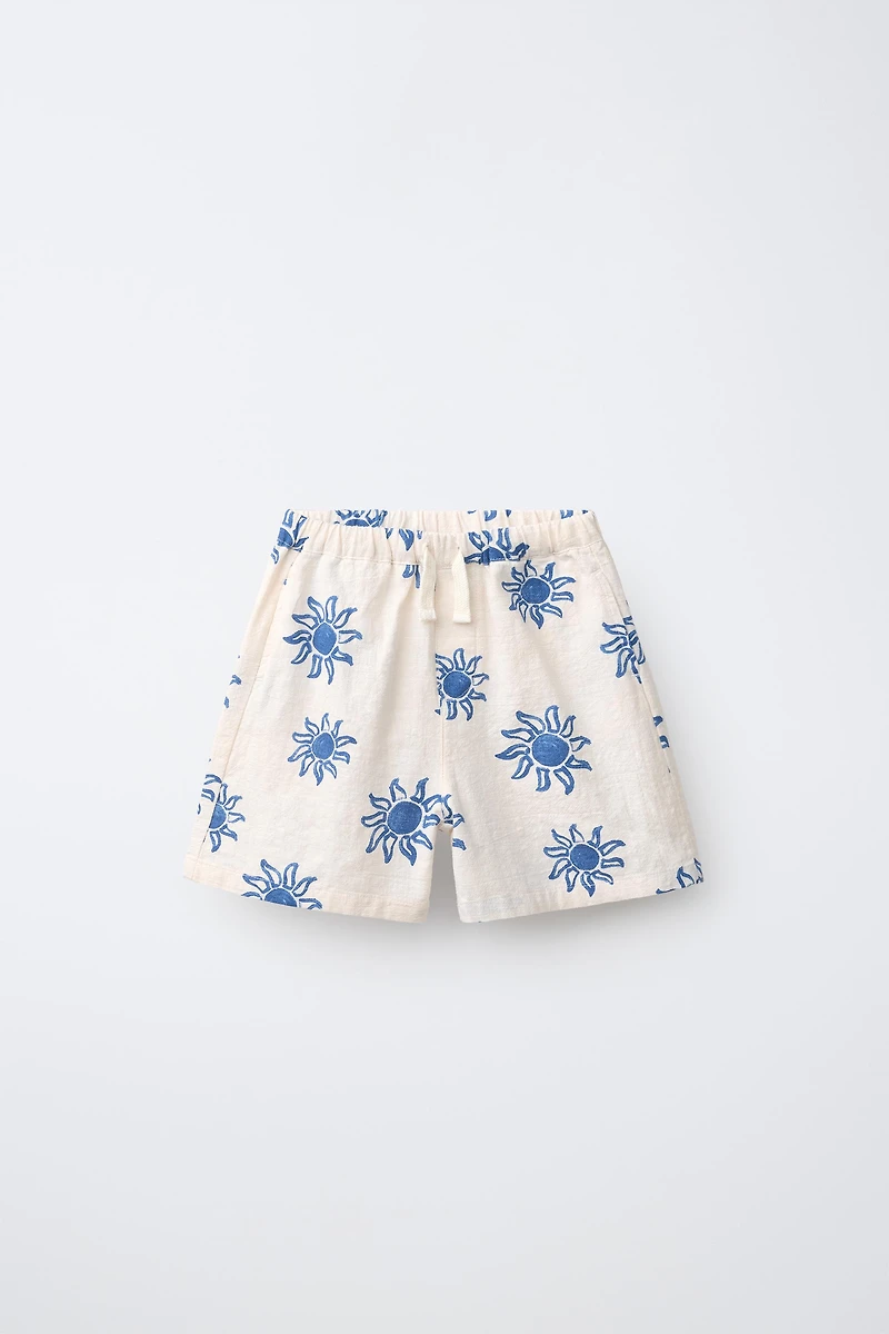 SUN PRINT SHORTS