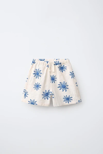 SUN PRINT SHORTS