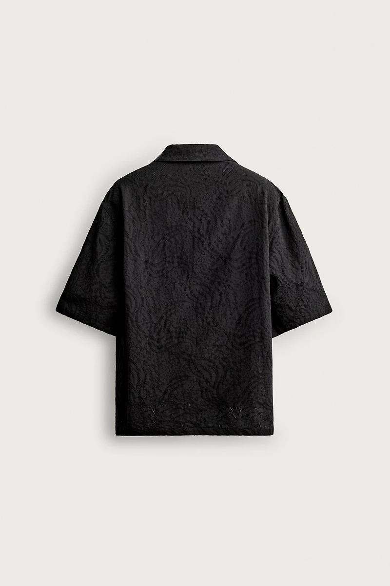 RELAXED FIT JACQUARD POLO SHIRT