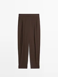 Darted sarouel trousers
