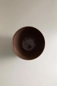 EARTHENWARE BOWL WITH RAISED DESIGN