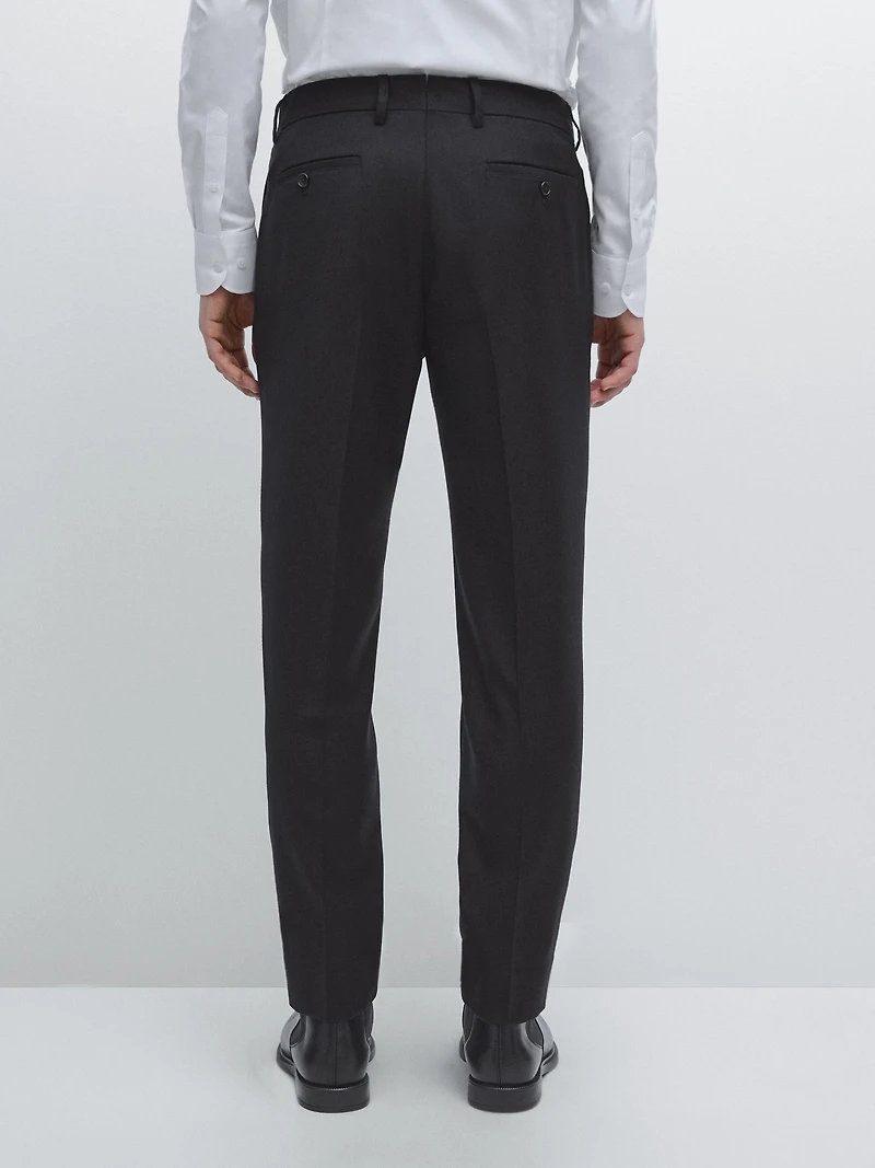 Pantalon flanelle 100 % laine