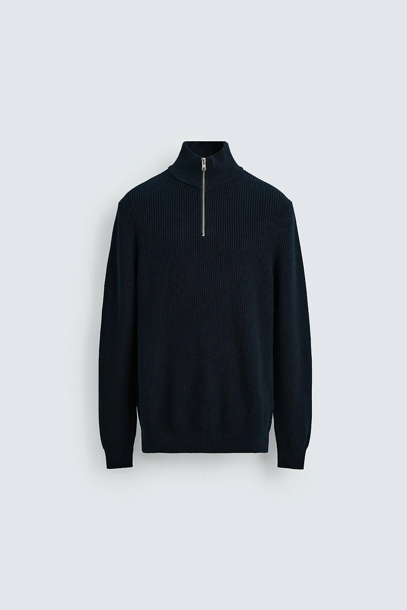 PULL COL CHEMINÉE ZIP