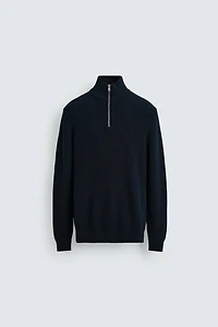 PULL COL CHEMINÉE ZIP