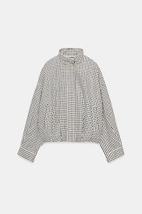 PLAID BOMBER JACKET