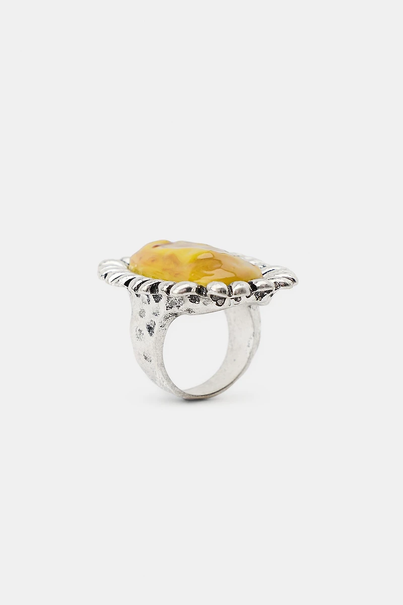 METAL STONE RING