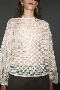 ZW COLLECTION SEQUIN TOP