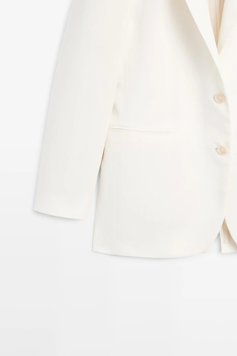 100% linen oversize blazer