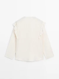 Blouse fluide à volants