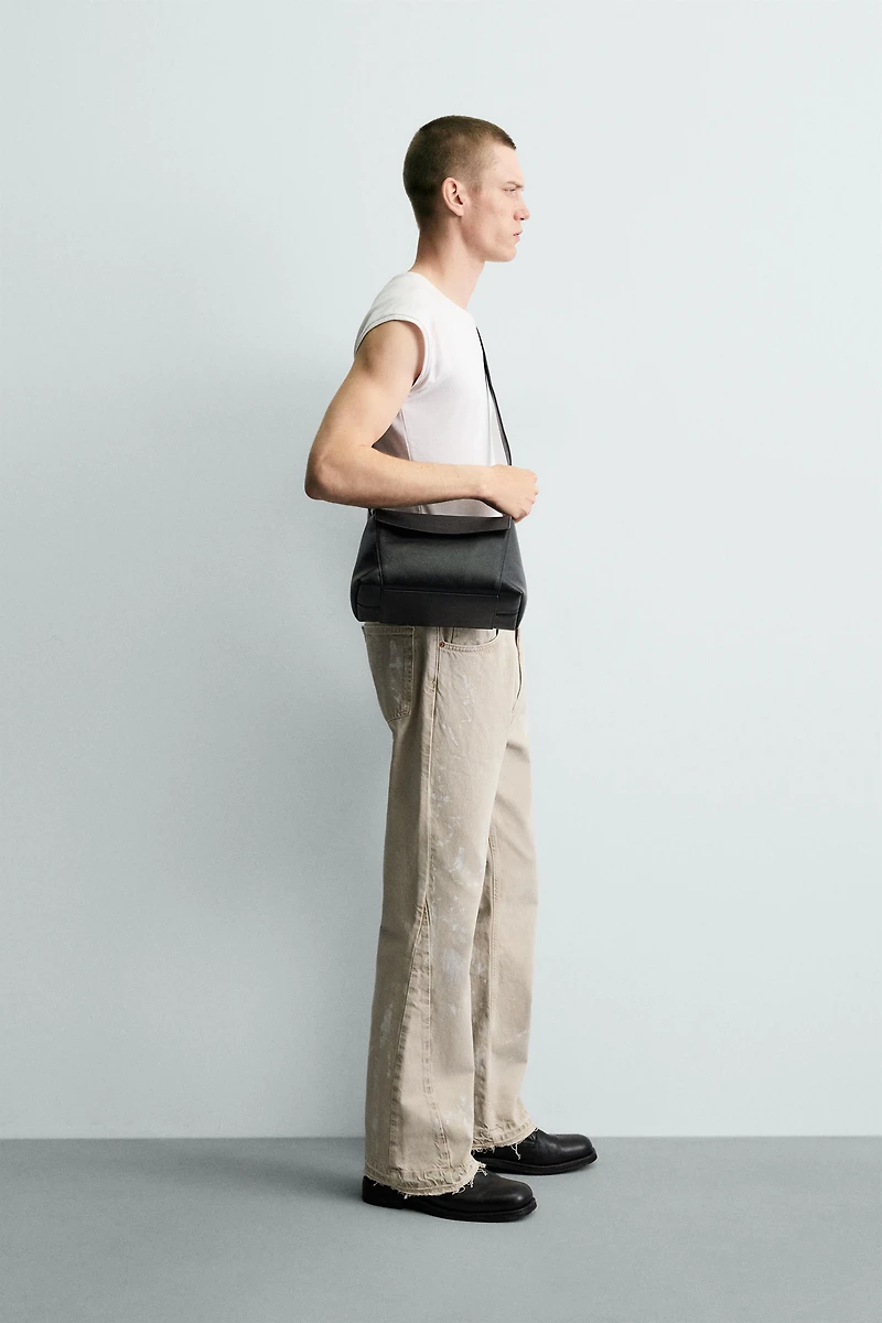SPLASH EFFECT FLARE FIT JEANS