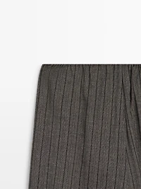 Striped flowing balloon pants