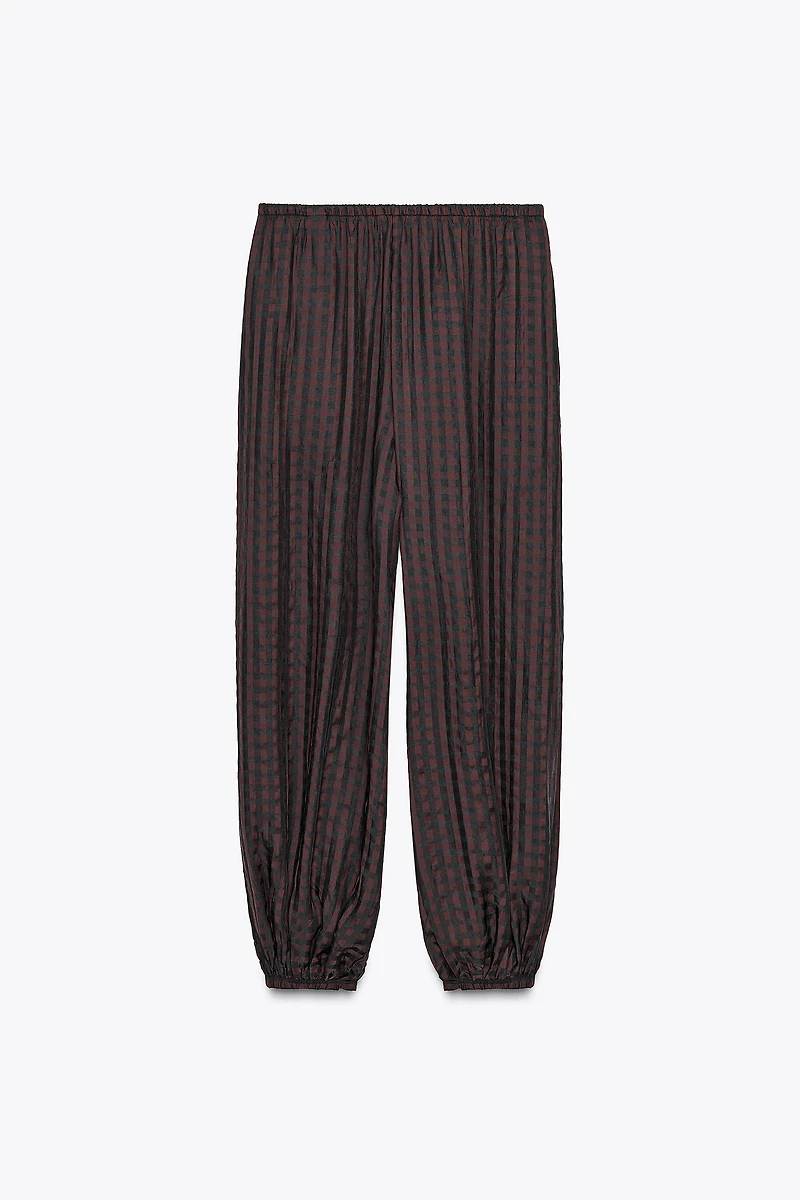 ZW COLLECTION GINGHAM BLOOMER PANTS