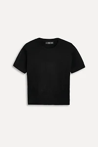 SHORT SLEEVE CASHMERE SWEATER 50TH ANNIVERSARY