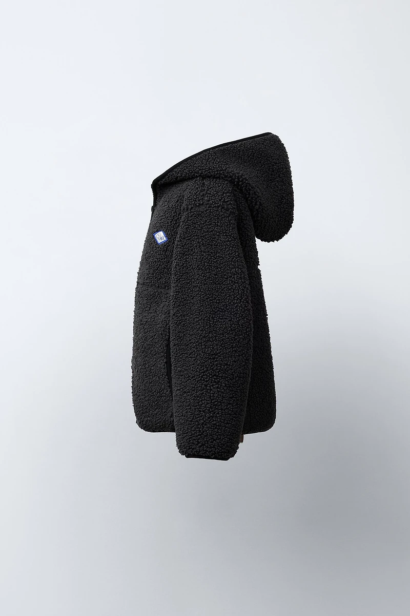 HOODED FLEECE JACKET