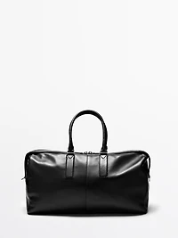Nappa leather travel bag