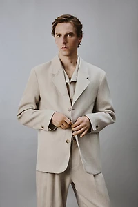 BLAZER RELAXED FIT COSTUME COTON-LIN