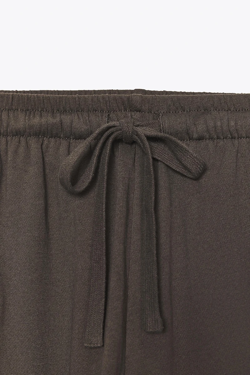 STRAIGHT LEG COTTON PANTS