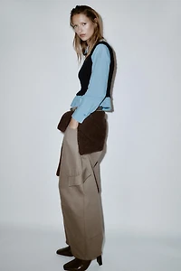 COMBINATION POPLIN SHIRT