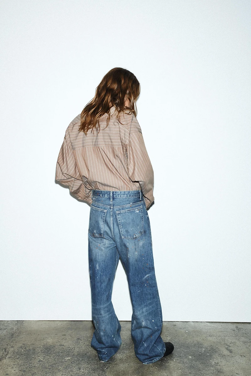 TRF LOOSE OVERSIZE HIGH WAIST JEANS