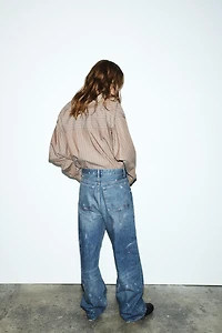 TRF LOOSE OVERSIZE HIGH WAIST JEANS