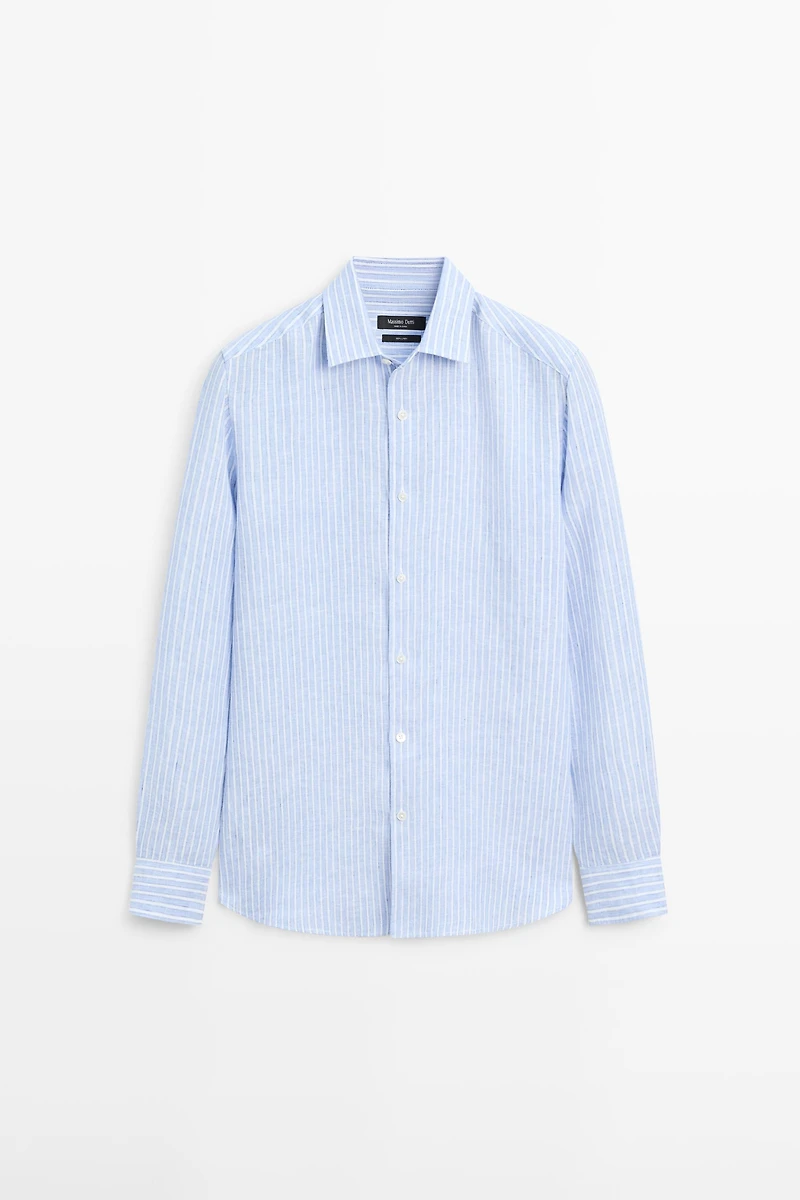 Chemise rayures lin