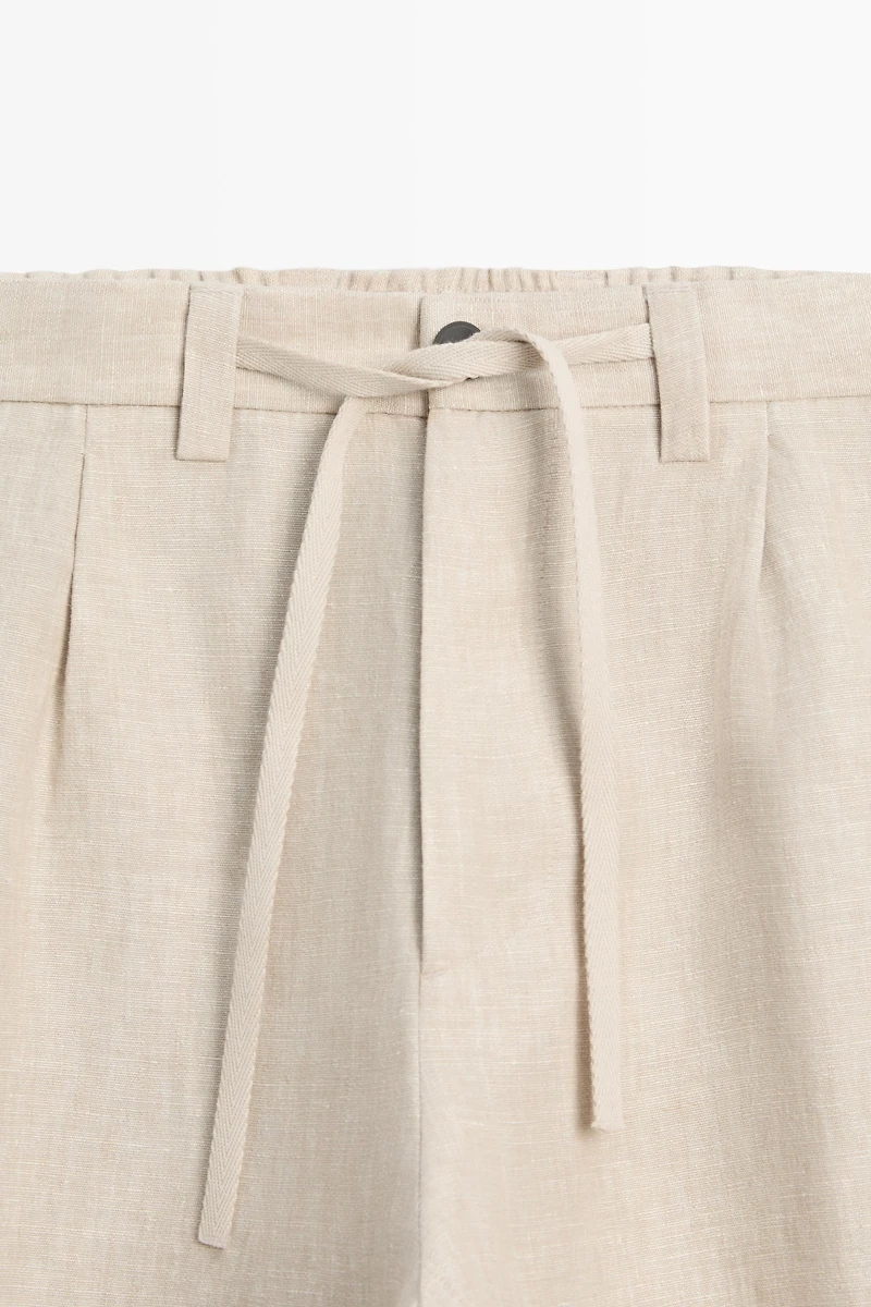 100% linen total look pants