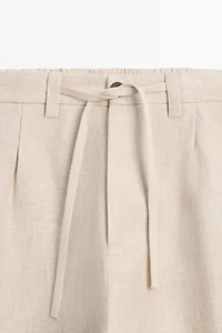 100% linen total look pants