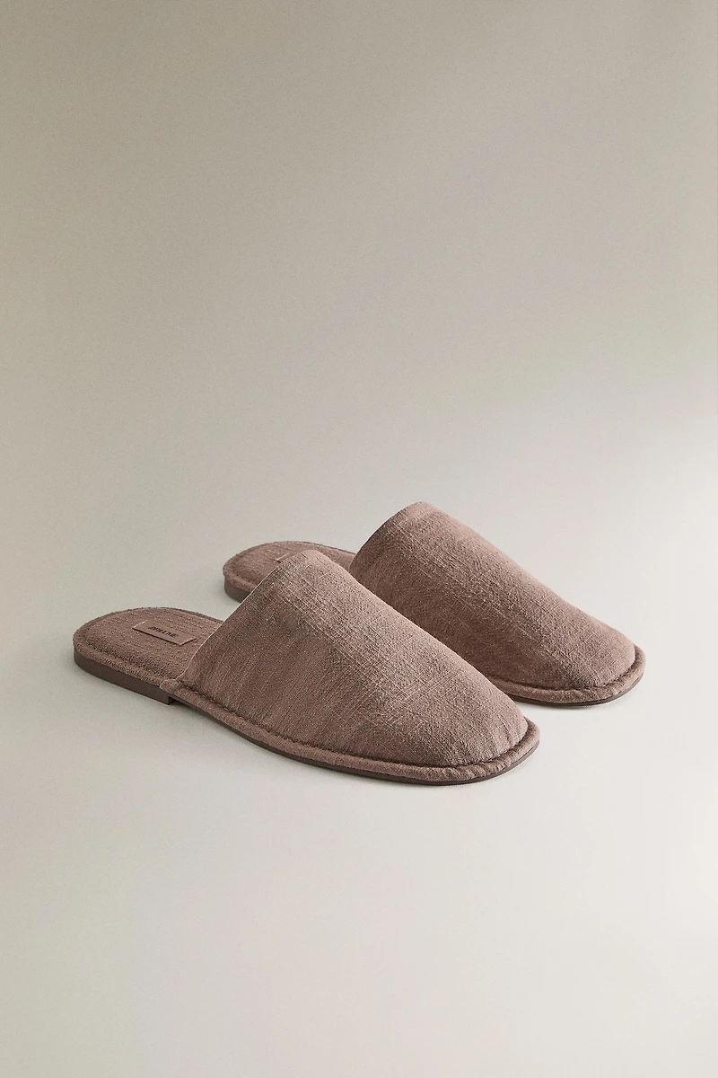 RAMIE MULE SLIPPERS