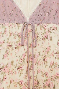 PATCHWORK FLORAL DRESS
