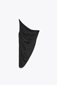 ASYMMETRIC DRAPED BODYSUIT