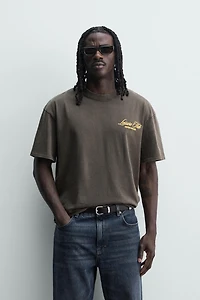 WASHED PRINT RELAXED FIT T-SHIRT