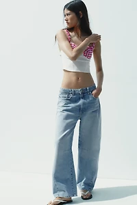 GINGHAM CORSET TOP