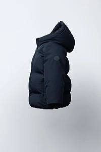 BLOUSON MATELASSÉ À CAPUCHE DÉPERLANT