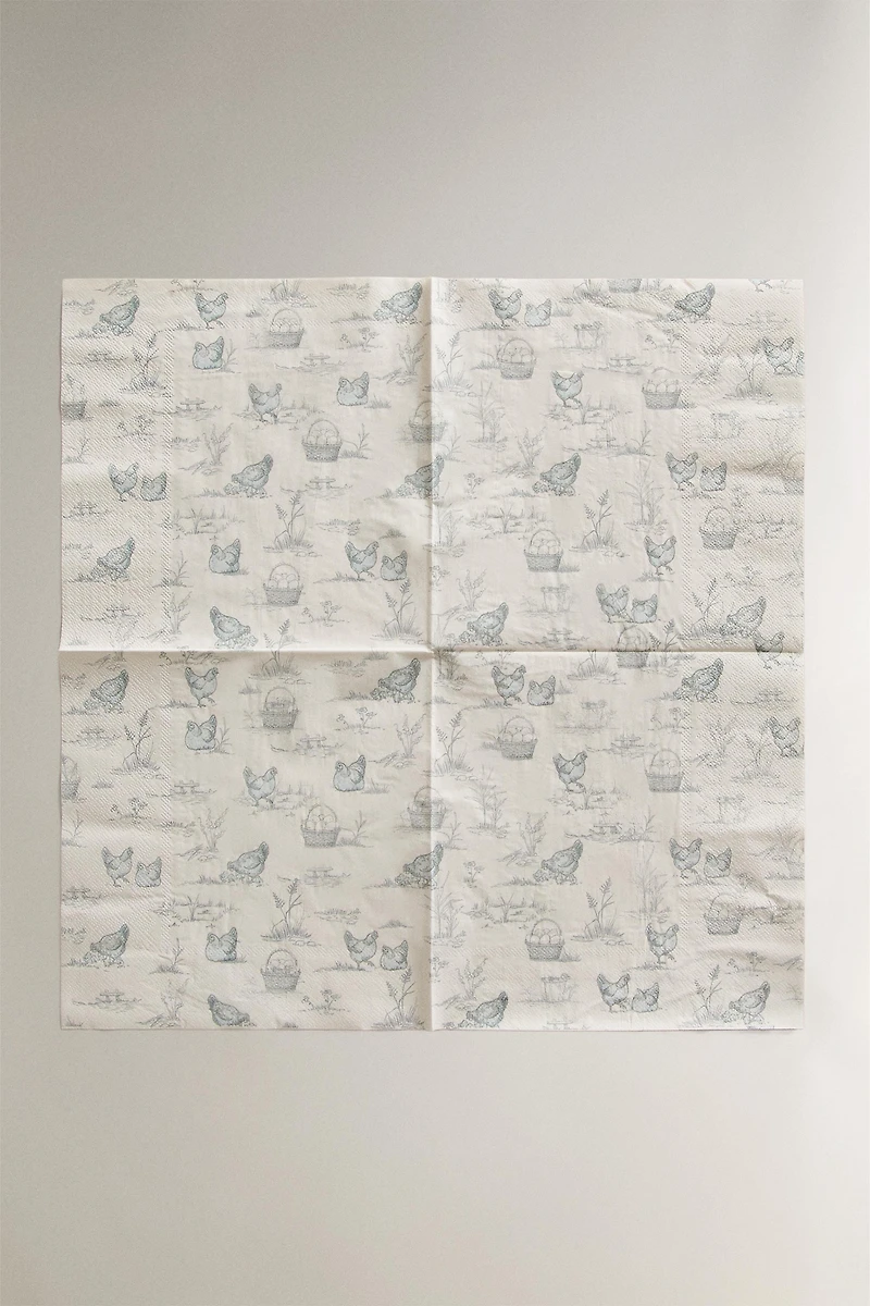 LOT SERVIETTES PAPIER IMPRIMÉ (LOT DE 20)