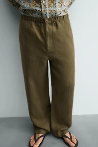 PANTALON RELAXED FIT 100% LIN