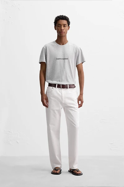 SLIM FIT TEXT T-SHIRT