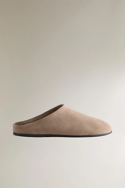 MINIMAL LEATHER MULE CLOG SLIPPERS