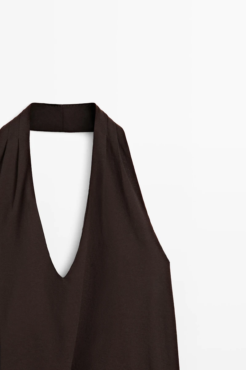 Top encolure américaine bas élastique coton